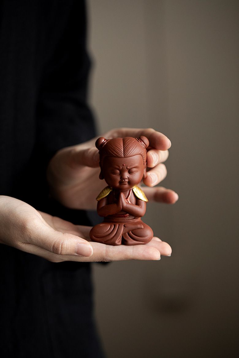 Mojie Lila Ton Neue Chinesische Zen Stil Hause Nezha Ornament Display Regal Desktop Kreative Tee Haustier_voghion.com