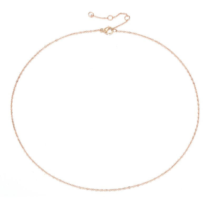 Klaar Voorraad Klassieke Roestvrijstalen Ketting voor Vrouwen Goudkleurige Dunne Vrouwelijke Choker Ketting Geschenken Sieraden Groothandel Dropshipping_voghion.com