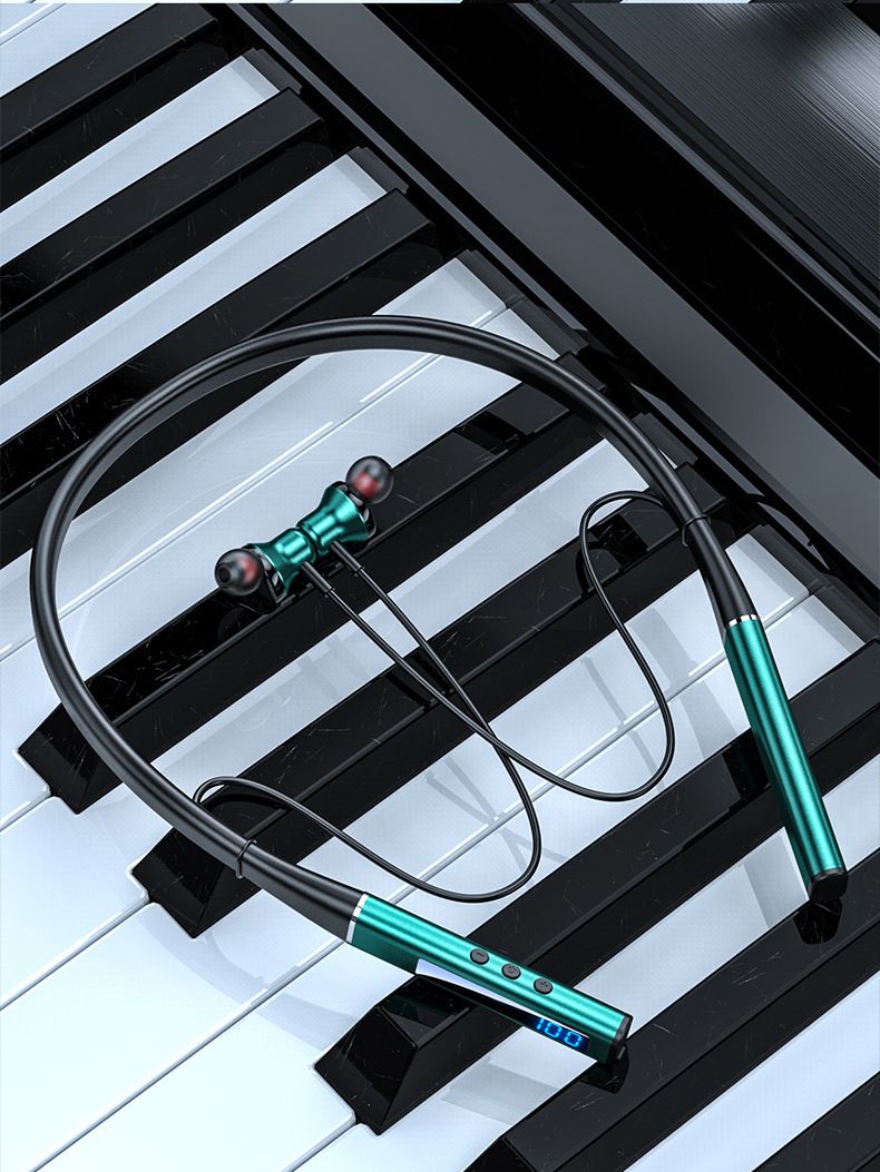 Bezprzewodowe słuchawki Bluetooth z pałąkiem na szyję i dźwiękiem Hi-Fi, trybem gamingowym o niskim opóźnieniu, zasięgiem 15 m, wodoodpornością IPX5, czasem odtwarzania do 8 godzin_voghion.com