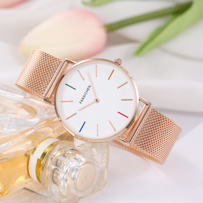 Fansichens neue wasserdichte koreanische Quarz-Paaruhr für Damen, Junior High Sense_voghion.com