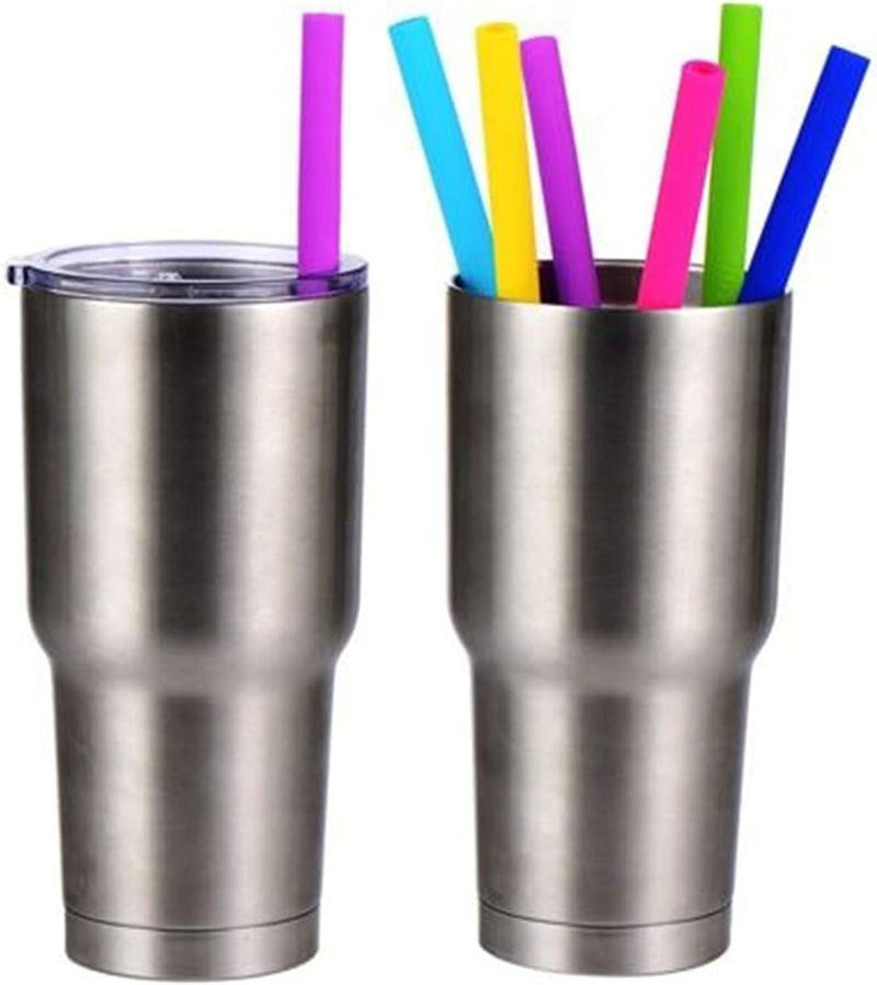 Confezione da 5 cannucce in silicone Spa Style - Senza BPA con spazzola_voghion.com