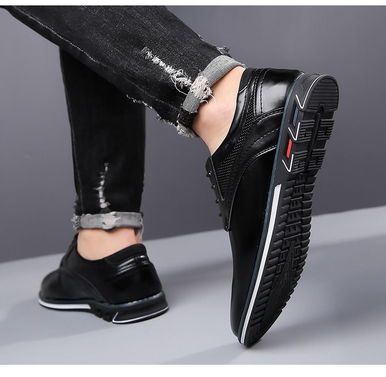 Heren Zakelijke Schoenen Slip On Party Heren Schoenen Comfortabele PU Leren Schoenen Voor Mannen Trouwjurk Schoenen Voor Mannen Zapatos Hombre38-53_voghion.com