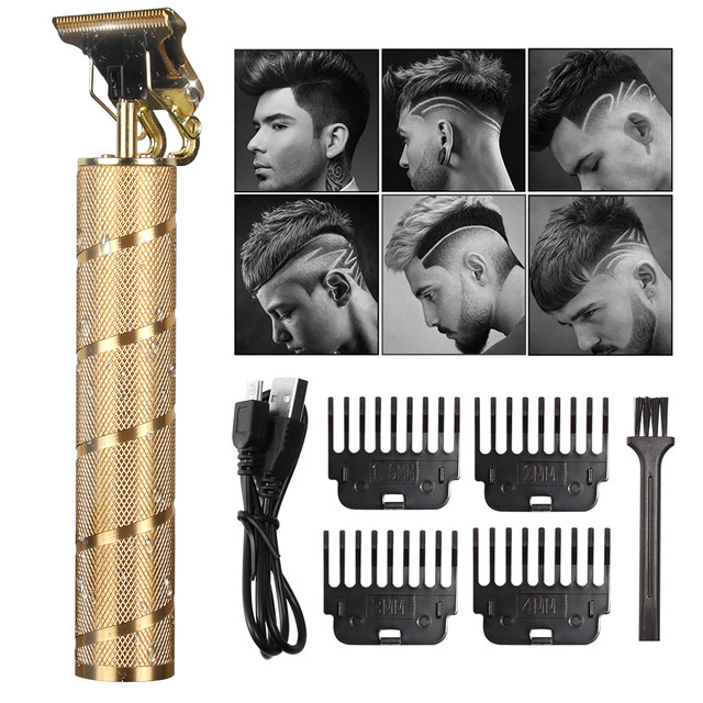 WEASTI Haarschneider Profi-Set Elektrischer Trimmer Akku-Rasierer 0mm Friseurschneidemaschine für Männer Wiederaufladbarer Rasierer YCDC_voghion.com