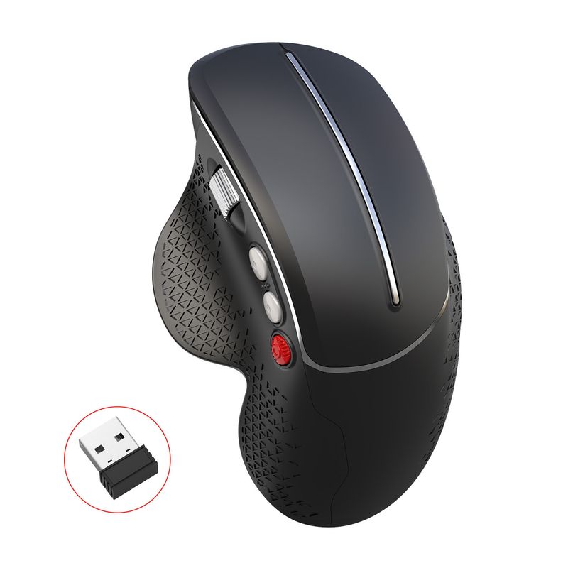New Vertical Ergonomic Design 2.4G Wireless Mouse Grip_voghion.com