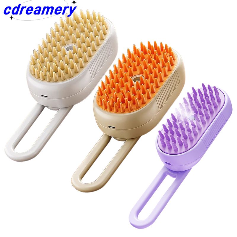 Brosse à vapeur 3 en 1 pour chat, peigne pour éliminer les poils d'animaux et les nœuds_voghion.com