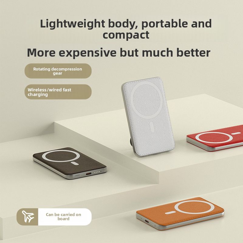 3C-zertifizierte, ultradünne magnetische kabellose Bank aus Aluminiumlegierung mit drehbarem Ständer, Stressabbau, Schnellladefunktion, anpassbarer Haltbarkeitsverbesserung_voghion.com