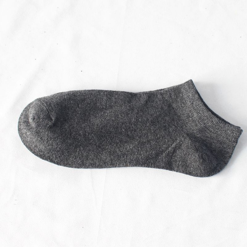 Übergroße Bootssocken für Herren, dünne, einfarbige Socken, feuchtigkeitsableitende Baumwollsocken und Söckchen_voghion.com