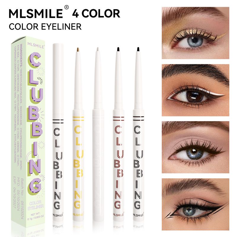 Automatyczny obrotowy eyeliner w pisaku Aegyo-sal, ultracienki, wodoodporny, odporny na pot, długotrwały, odporny na rozmazywanie, perłowy_voghion.com