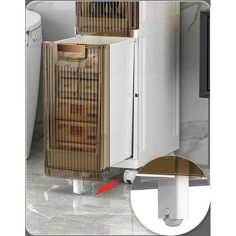 Narrow Bathroom Washroom Shelf Multi-Functional Floor-Standing Kitchen Storage Cabinet Drawer-Type Movable_voghion.com