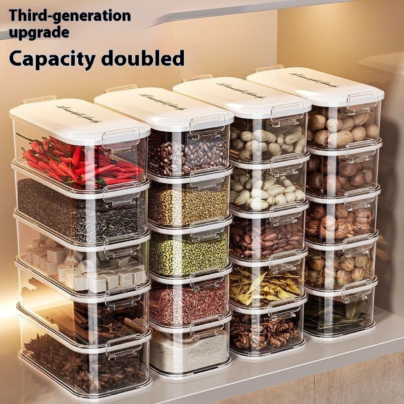 Gewürz versiegelt Küche Haushalt Glas High-End Pfeffer Anis Gewürz Aufbewahrungsbox Lebensmittelqualität_voghion.com