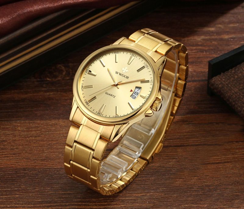 Men's Classic Business Quartz Watch With Date Display, Stainless Steel Band, Water Resistant Casual Wristwatch For Men Men's Watch_voghion.com