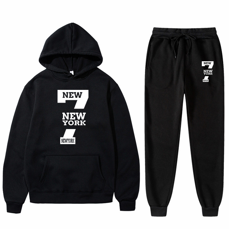 2023 moški dvodelni komplet hlač z navojno modno majico s potiskom za šport in prosti čas._voghion.com