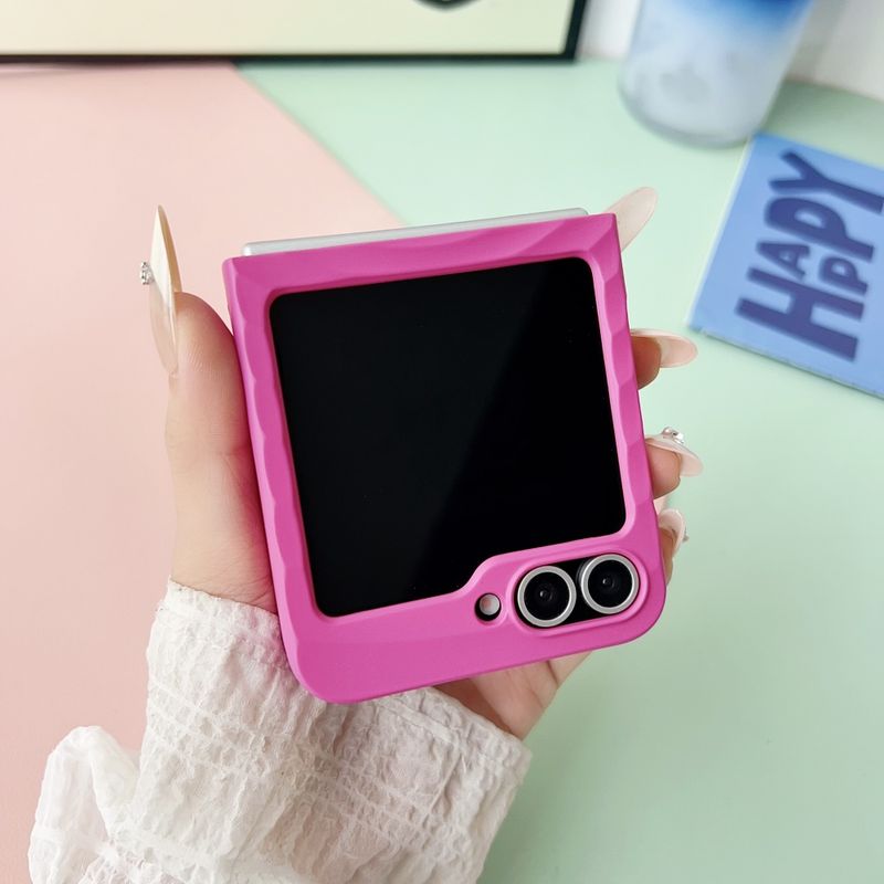 Coque Magsage Wave effet peau mate, couleurs bonbon, pour Samsung Galaxy Flip 7/6/5/5G, ultra-fine et magnétique, Z Flip7_voghion.com