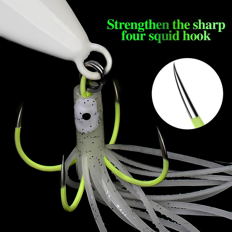 Deep Laser Luminous Slow Jigging Fast Sinking Lure Boat Sea Fishing Hairtail Jig Lead Fish_voghion.com