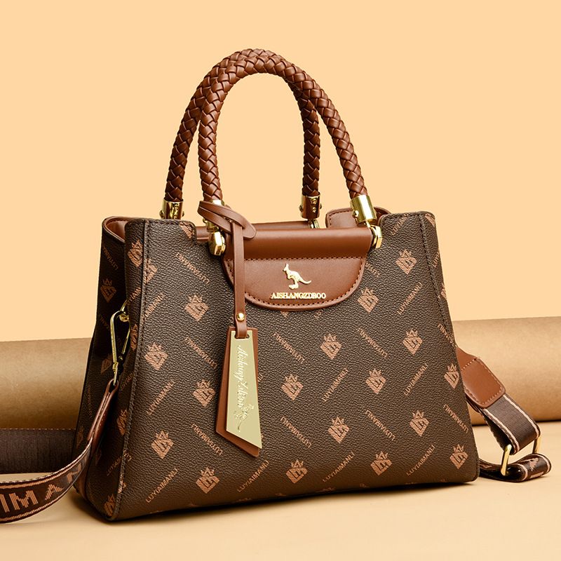 Borsa a mano da donna con motivo a pietra, nuova moda 2024, borsa a tracolla singola_voghion.com