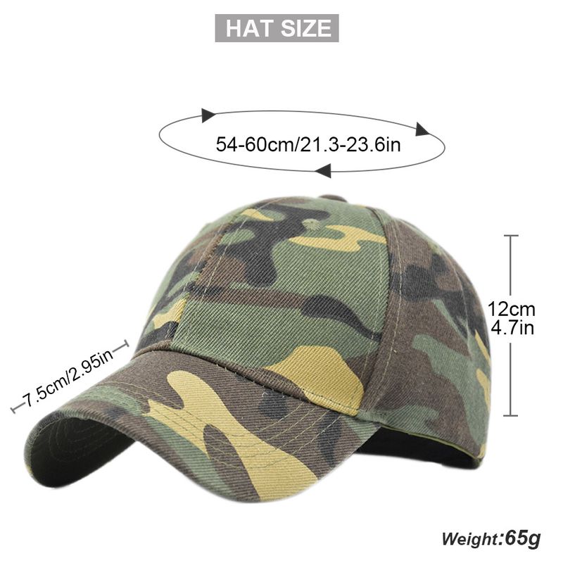 Unisex Camouflage Baseball Cap, Camouflage Mesh Cap, Summer Breathable Duckbill Cap, Mesh Duckbill Cap, Student Baseball Cap, Sun Visor Cap_voghion.com