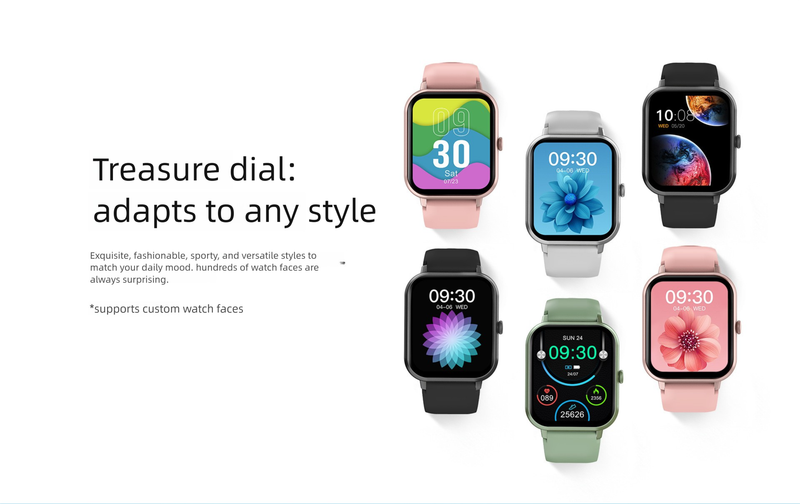 Nowy, transgraniczny, inteligentny zegarek sportowy Bluetooth ZL54CJ z funkcją pomiaru tętna, ciśnienia krwi i tlenu we krwi, unisex_voghion.com