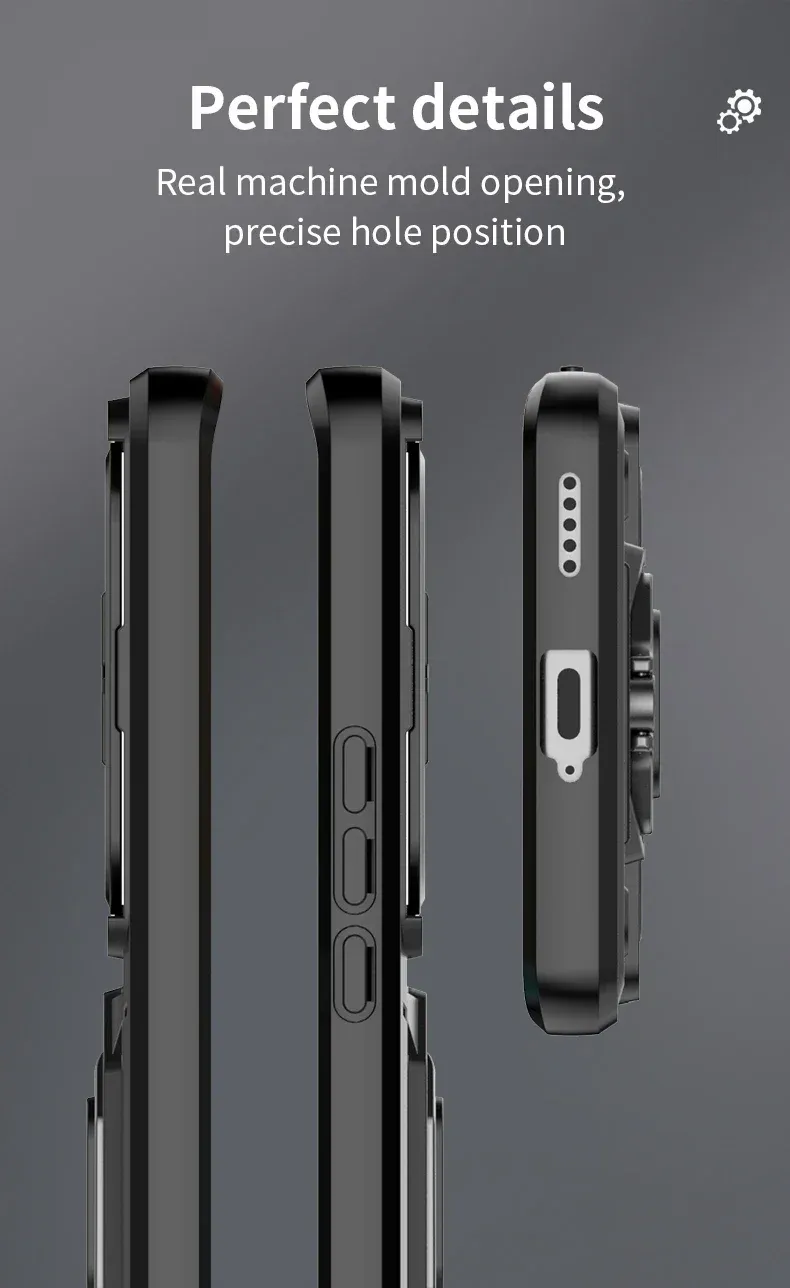 For Honor 90 X9a X9b Magic 5 6 Magic5 Magic6 Lite Armor Phone Case with Slide Camera Lens Protection Ring Holder Bracket_voghion.com