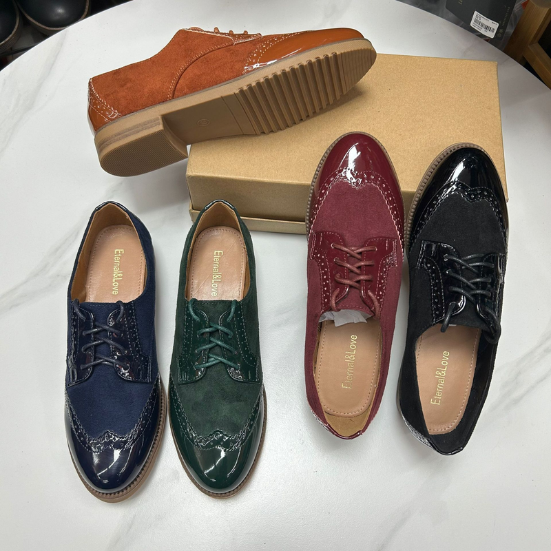 Scarpe da donna commercia scarpe da donna classiche brogue basse in stile britannico originali_voghion.com