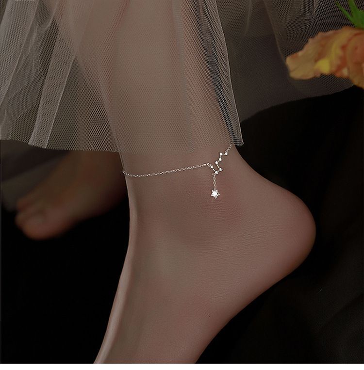 Stylish And Simple Female Big Dipper Anklet High-end Exquisite Niche Design Ankle Ankle Anklet Anklet Body Chain_voghion.com