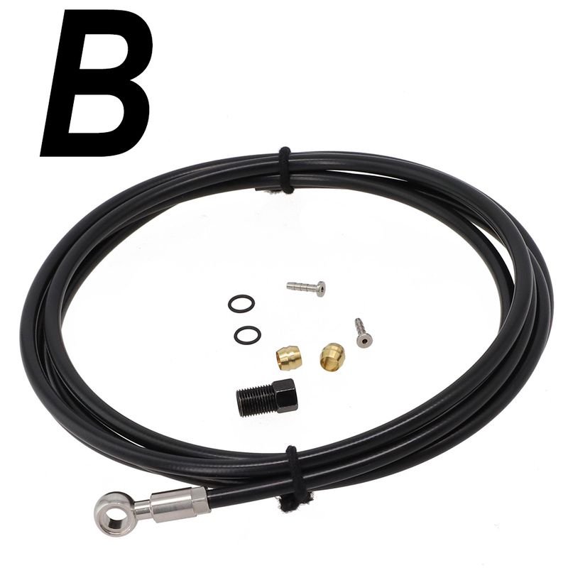 Pro Shimano BH90 systém 2m brzdová hadice sada 2x těsnicí kroužky banjo černý kotouč náhradní 1x šroub 60g hydraulické_voghion.com