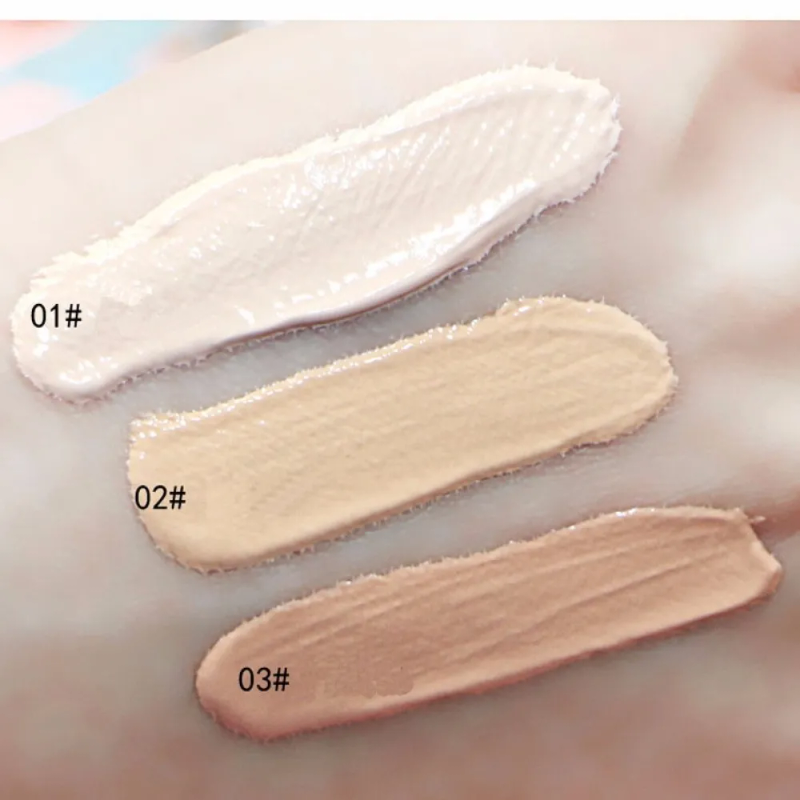 HengFang Base Líquida BB Base Corretivo de Maquiagem Creme de Clareamento Facial de Longa Duração 3 Cores_voghion.com