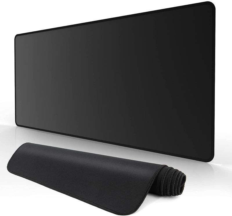XXL Zwarte Gaming Muismat Grote Gamer Muismat Tapijt PC Bureau Mat Toetsenbordmat Computer Muismat_voghion.com