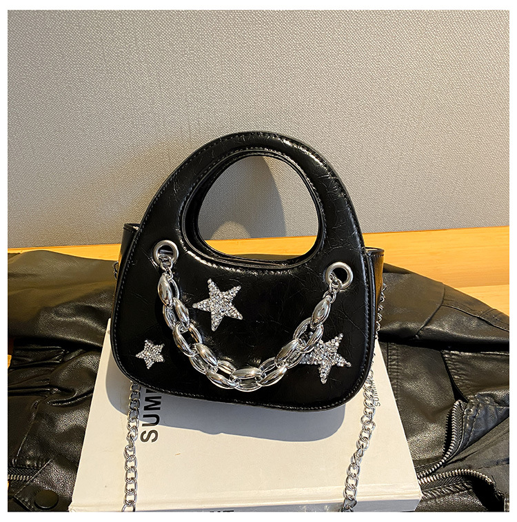 Trendy Hot Girl Light Luxury Small Bag 2023 New Star Chain Borsa a semicerchio Borsa a tracolla di fascia alta all-match di nicchia_voghion.com
