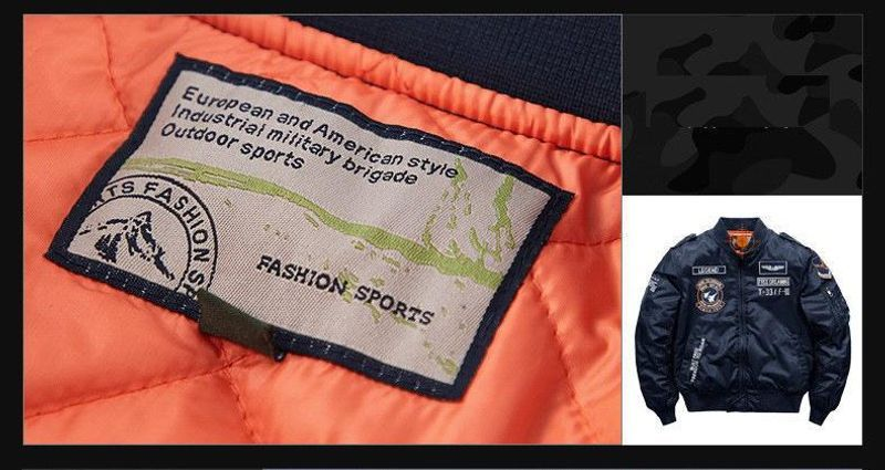 2024 Herren Winter Hip Hop Dicke warme Jacke Militär Motorrad Ma-1 Aviator Pilot Baumwolle Parka Männlich Baseball Bomber_voghion.com