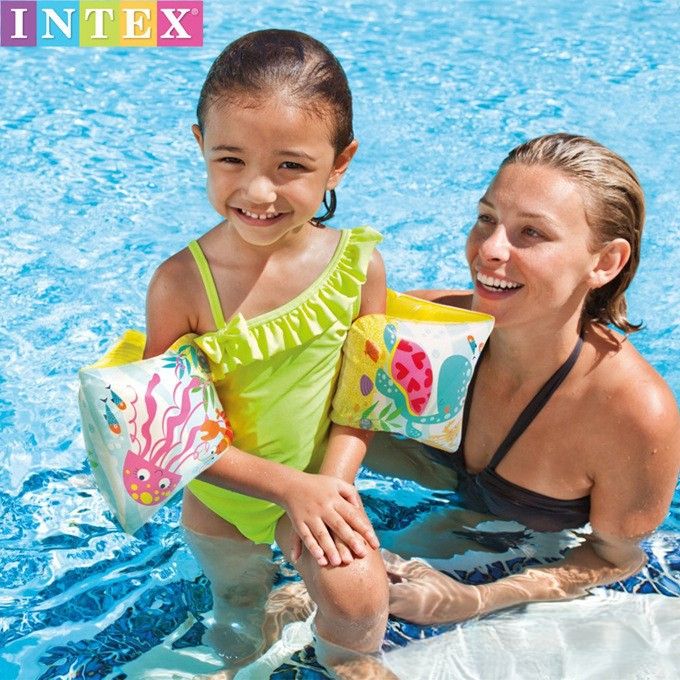 Intex Inflatable Swim For Children, Aid, Swimming Arm Float, PVC Water Safety Vest_voghion.com