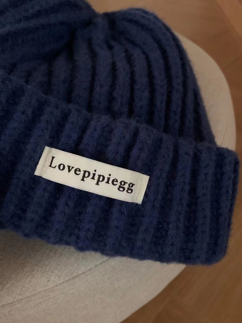 Beliebte Damen-Strickmütze aus grobem Garn für Herbst und Winter. Vielseitig einsetzbarer großer Kopfumfang, lockere und warme kalte Mütze_voghion.com