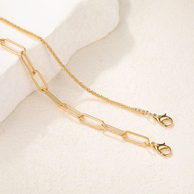Cross-border new sparkling bracelet female ins niche design light luxury high-grade simple bracelet two-piece set_voghion.com