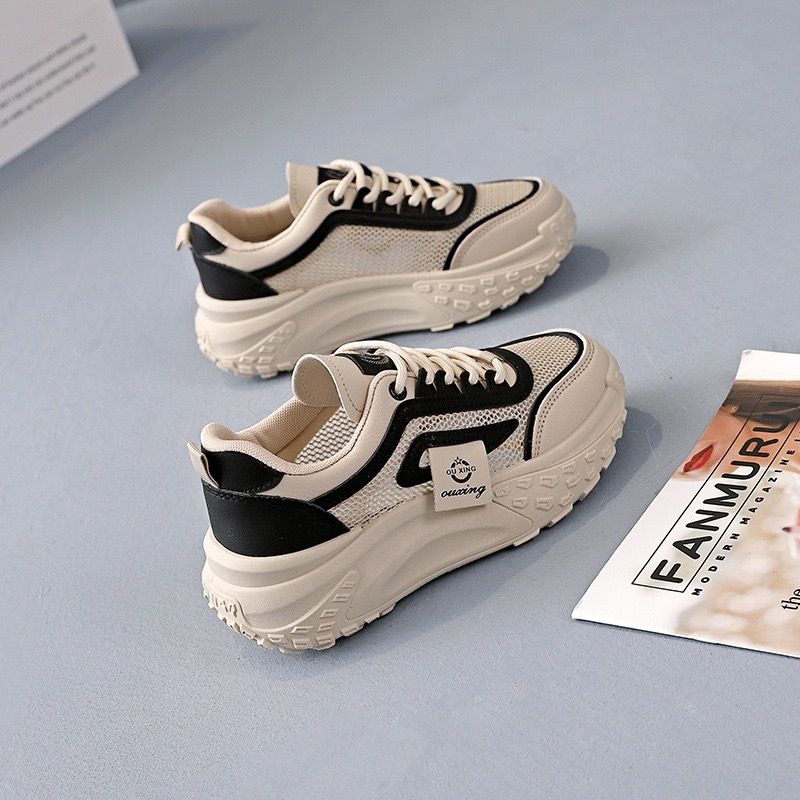 2025 Summer New Women's Breathable Mesh Hollow Casual Shoes White Sneakers Women_voghion.com