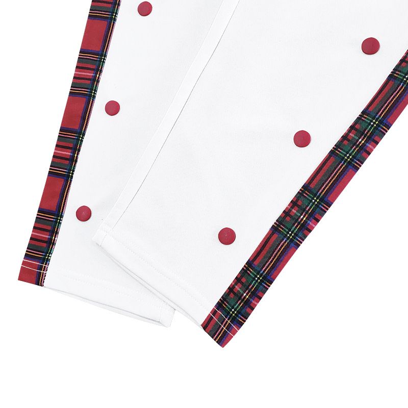 Klassische, gerade geschnittene Freizeithose mit Knopfleiste für Herren – atmungsaktives Polyester, bequeme Passform für Outdoor- und Alltagskleidung (Weiß/Schwarz_voghion.com