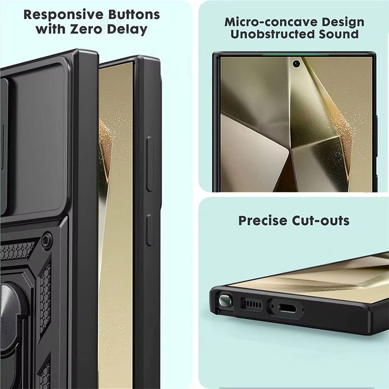 Custodia antiurto per Samsung S25 S24 S23 Ultra S22 S21 FE Plus Custodia per Samsung Note 20 Ultra Supporto magnetico Custodia per telefono_voghion.com