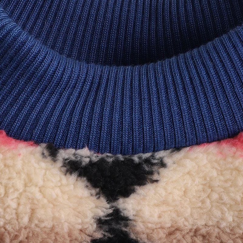 Dog clothes autumn and winter ins style cat clothes cute striped plush sweater cross-border supply pet clothes_voghion.com