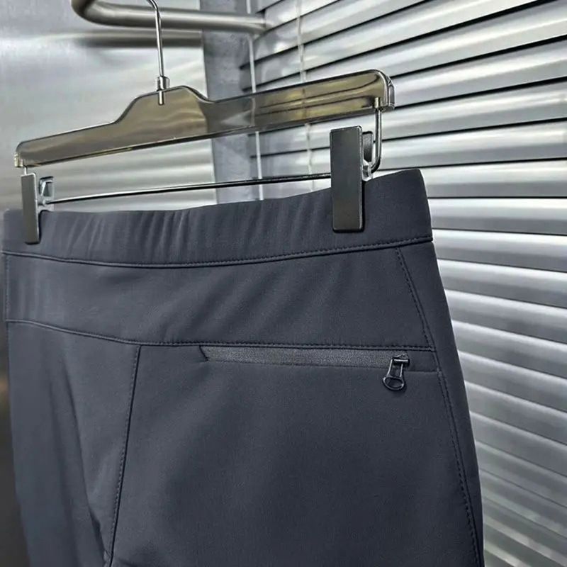 Herretøj Fritidsbukser Efterår og vinter Ny stil Moderigtigt All Match Udendørs vindtæt Sport Soft Shell Lige overfaldsbukser med flere lommer_voghion.com