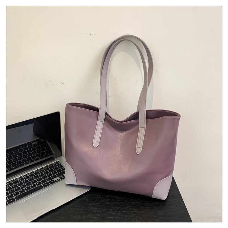 Retro-Handtasche aus weichem Leder mit großer Kapazität 2024 Frühjahr Neue vielseitige Ins Pendler-Schulter-Achsel-Einkaufstasche_voghion.com