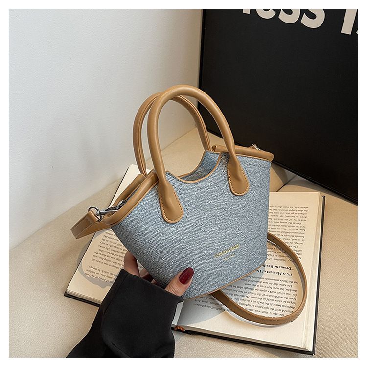 Handheld Bucket für Damen 2024 Neue koreanische Version Modische, vielseitige Umhängetasche, einfache und Nischen-Umhängetasche_voghion.com