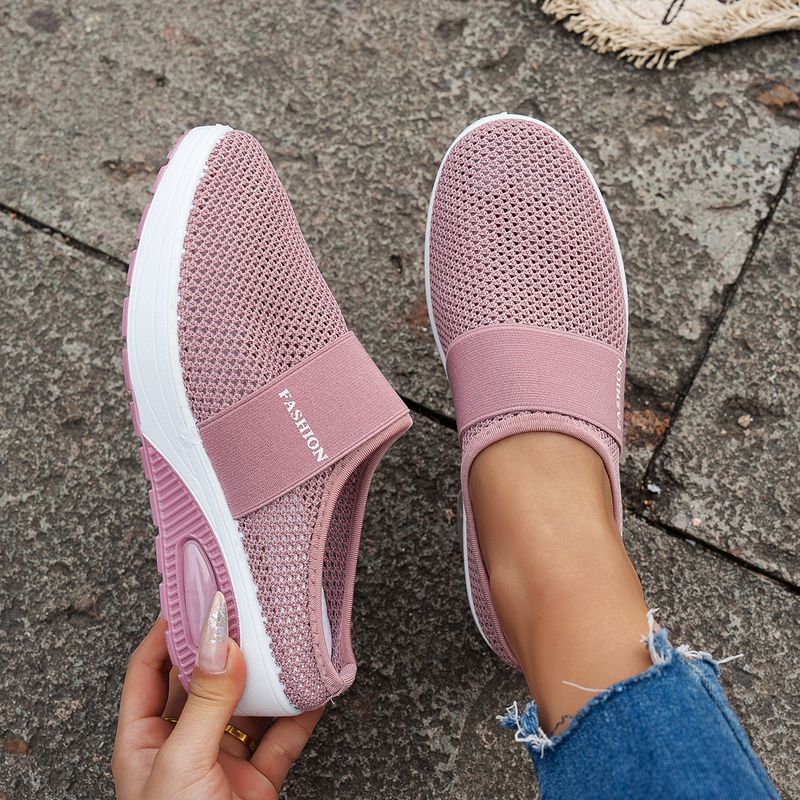 Women's Thick-Soled Half-Slip Soft Sole Non-Slip Slip-On Beach Sandals Plus Size Cushion Shoes_voghion.com