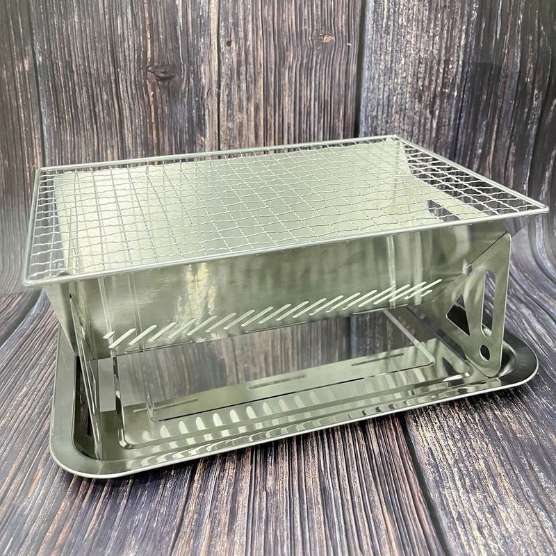 【 12000 People Praise 】 Home Portable Folding Stove, Stainless Steel Outdoor Carbon Tools, Complete Set Of Barbecue_voghion.com