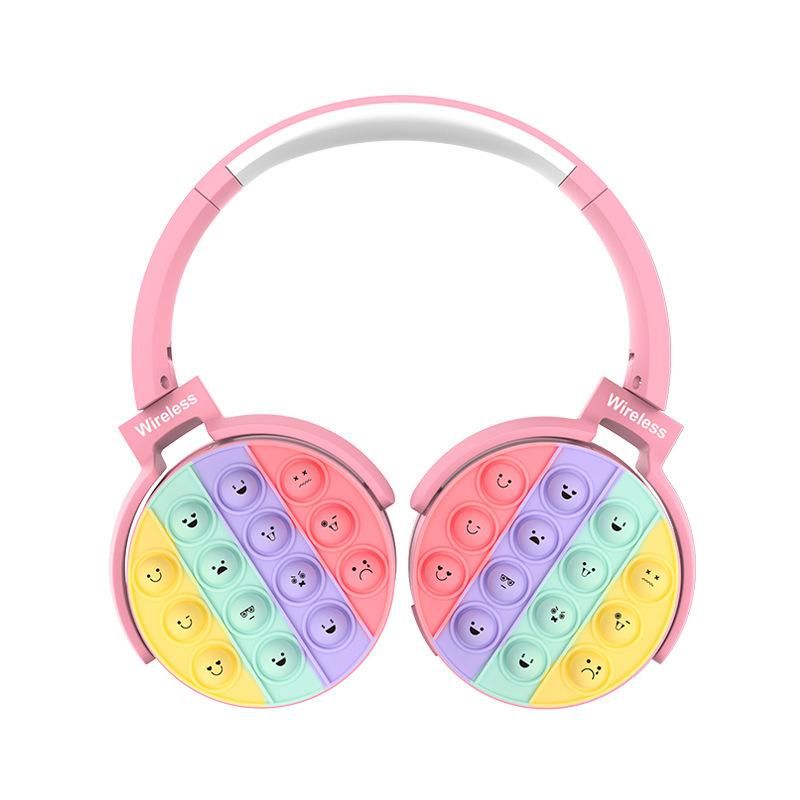 Nouveau PO950 décompression sur l'oreille Emoji PO bulle Bluetooth casque carte enfichable écouteur sans fil_voghion.com