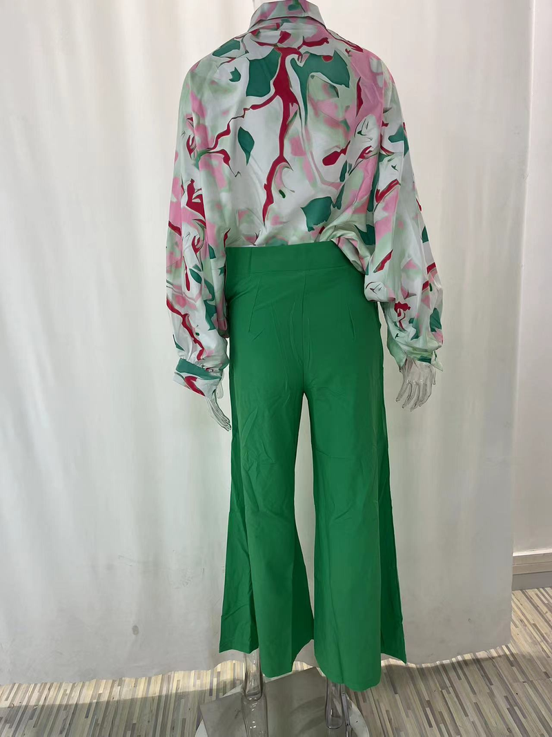 Camicie stampate popolari Pantaloni stile INS Abiti casual alla moda_voghion.com