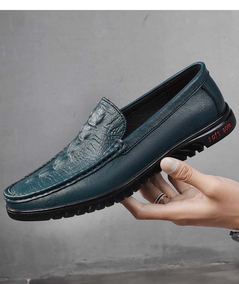Lässige Herrenschuhe aus Leder mit Krokodilmuster, weiche Sohle, bequeme Überschuhe, bequeme Mützen, Fahrschuhe, Dad-Schuhe_voghion.com
