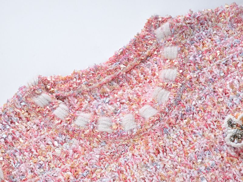 Damenbekleidung Französischer Stil Duftstil Rich Girl Pink Süßer altersreduzierender Anzug 2024 Frühling und Sommer Neuer salzig reifer zweiteiliger Anzug_voghion.com
