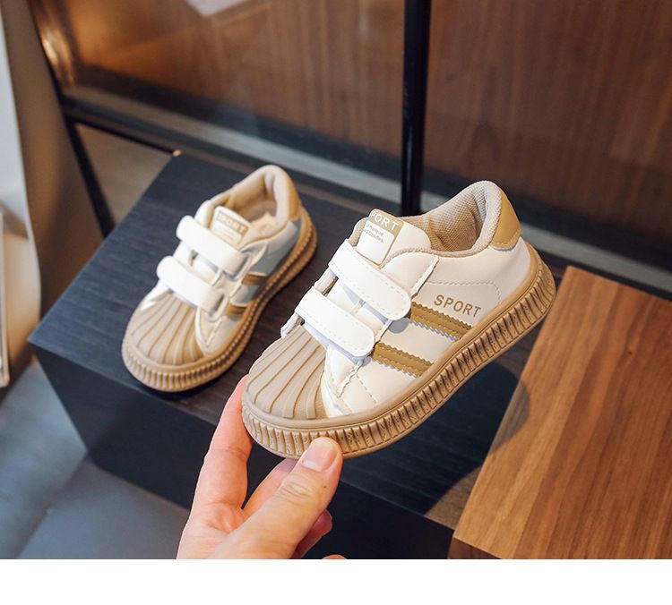 2024 Herbst Kinder Board Sport Jungen koreanische Version weiche Sohlen Freizeitschuhe, Mädchen weiße Schuhe_voghion.com