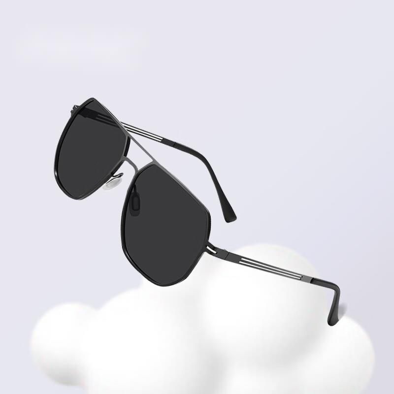 40,000 Kilometers Polarized Color Changing Men's Metal Driver Driving UV Protection Sunscreen Sunglasses_voghion.com