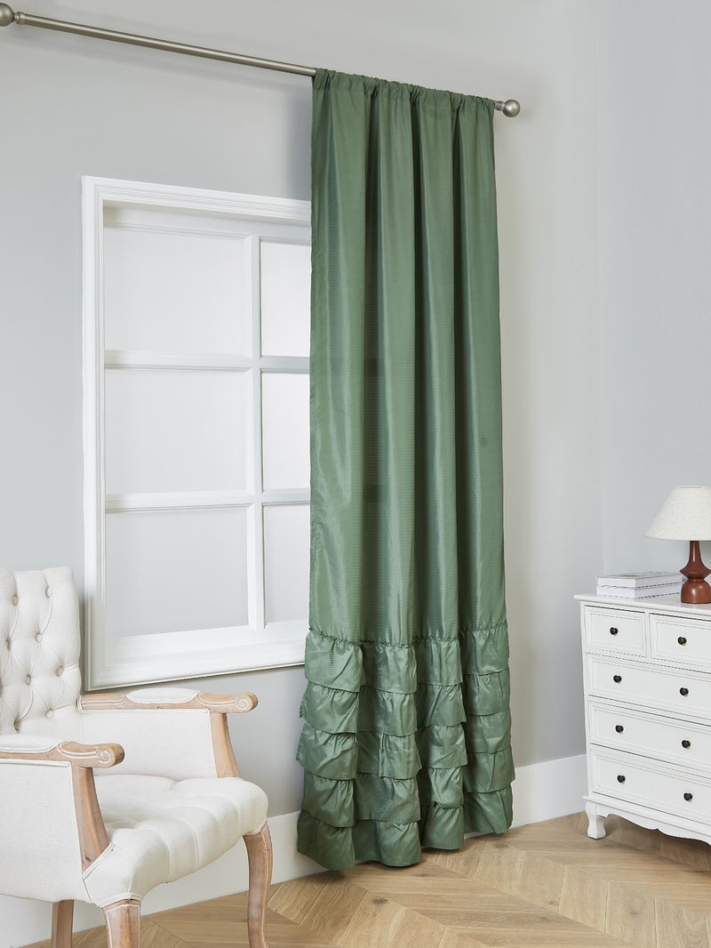 Cortinas semitransparentes modernas – cortinas de poliéster com babados para sala de estar (forro 100% blackout opcional, sem necessidade de furação, branco/prata/verde)_voghion.com