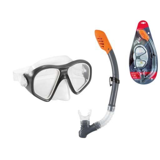Intex 55648 Reef Knight Swimming Series Snorkeling Set Waterproof Goggles With Snorkel_voghion.com