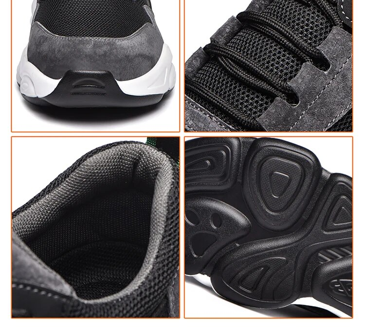 Zapatillas de deporte a prueba de pinchazos para hombre, botas de seguridad indestructibles con punta de acero, zapatos masculinos_voghion.com